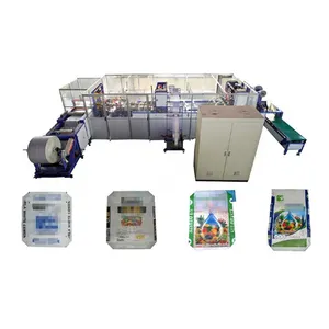 Rice Bag Cutting And Sewing Machine Pp Woven Sack Block Bottom Valve Woven Bag Making Machine