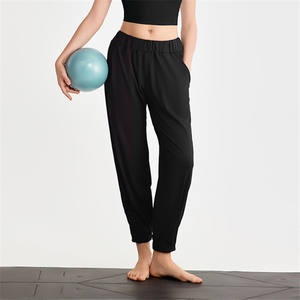 Pantalons de yoga rafraîchissants pour femmes Leggings coupe ample taille haute pantalons de salon amincissants Pilates pantalons de survêtement décontractés - Product Image 6