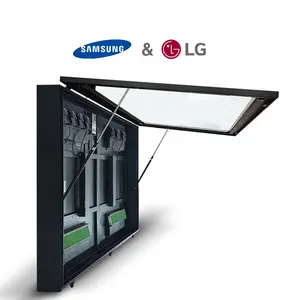 Outdoor Tv Enclosure Digital Signage Casing Wall Mounting Tv Hard Cover Carbon Steel Weatherproof Protection