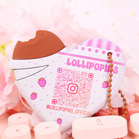 Porte-clés LED personnalisé avec logo du fabricant, 2D, 3D, mignon, promotionnel, étanche, forme carrée, style créatif, design chocolat, PVC