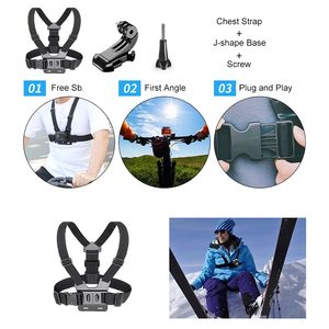 Bộ phụ kiện <span class=keywords><strong>camera</strong></span> thể thao Takenoken 50 1, bao gồm dây đeo ngực và túi đựng du lịch dành cho <span class=keywords><strong>GoPro</strong></span>, Insta360 và nhiều hơn nữa - Product Image 4