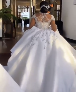 Nuevo Vestido de Novia Africano de Lujo con Cuentas de Alta Calidad, Estilo Princesa - Product Image 5