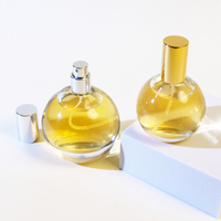 Capuchon en forme de galet Luxe en stock Flacon de parfum en verre irrégulier de 30ml en forme de goutte