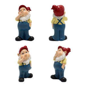 تمثال جنوم لحديقة الأقزام بتصميم شخصي مضحك ، تمثال مبتكر ، نموذج دمية جنوم - Product Image 3