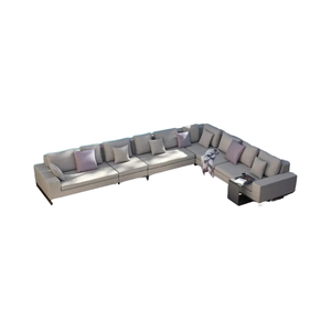 Ensemble de canapés d'extérieur en aluminium de style moderne avec coussins et oreillers, pour hôtel, patio et balcon, salon, meubles imperméables - Product Image 5