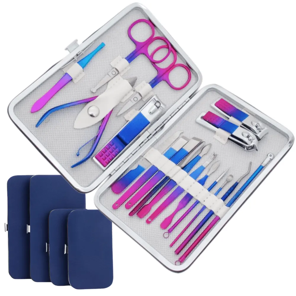 Manicure Set 16 In 1 Professional Stainless Steel Pedicure Sets With Portable Case