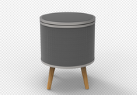 Table basse nordique intelligente ronde moderne Simple luxe café table tournante avec haut-parleur bluetooth de Charge sans fil