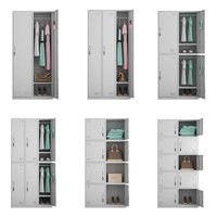 Casier en acier pour l'école et l'hôpital, armoire de rangement pour vêtements de personnel de salle de sport avec structure métallique