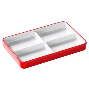 Kaberia Melamine Multi Compartment Condiment Tray For Restaurants And Hotels Dipping <b>Sauce</b> Platter Commercial Use - Product Image 5