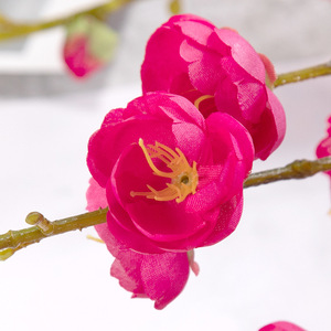 Single <b>Stem</b> <b>Artificial</b> Wintersweet Plum Blossom Fake Flower Wedding Home Decoration Photography Stage Props - Product Image 3