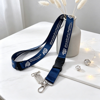 Cordons personnalisés en polyester durable avec personnalisation du logo par transfert thermique et sublimation, porte-badges d'identification pour événements et promotions