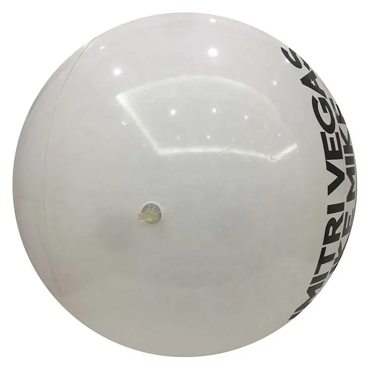60cm özelleştirilmiş renk ve logo dev beyaz plaj topu