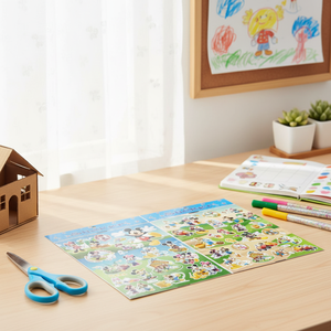 Set di Adesivi 3D in PVC Colorati con Personaggi Cartoon per Bambini, per Lavoretti Fai-da-Te e Decorazioni per la Casa, Stampati UV, Regali Promozionali - Product Image 2