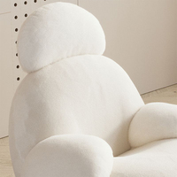 Nueva Silla de sofá reclinable individual nórdica, silla de sofá mecedora de salón sencilla y bonita con reposabrazos