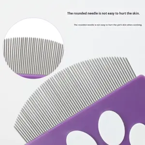 Mini peine facial de plástico ecológico para perros y gatos para eliminación de pulgas y aseo facial suministros para mascotas - Product Image 4