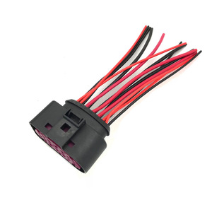 Automotive Wire <b>Harness</b> Connector 14 Pin <b>Black</b> Plastic For Car Lighting System - Product Image 1