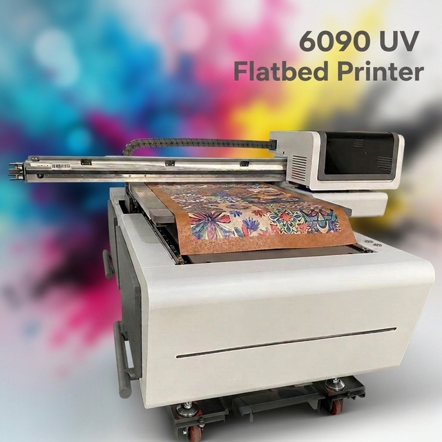 BL Factory Outlet 6090 UV Flatbed Inkjet Printer for Leather Paperboard Cylinder Printing for A1/A3/A4 Flexible Label Automatic