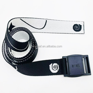 Cinturón de esquí Capeesh para exteriores con logotipo Jacquard tejido personalizado de 3CM, cinturón táctico deportivo de nailon para hombres con hebilla magnética de plástico de liberación rápida - Product Image 2