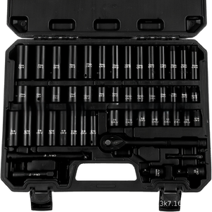 50-Piece 1/4-Inch Drive Socket Ratchet Wrench <b>Set</b> Metric Bit Hand <b>Tools</b> Hard Case OEM Auto Repair <b>Garden</b> 50pcs 50- - Product Image 3