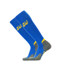 Chaussettes de sport unisexes montantes, tricotées, à impression numérique, avec logo intégré, séchage rapide, compression, respirantes, anti-bactériennes, pour l'automne