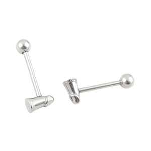 เครื่องประดับเจาะร่างกายรูปทรงอวัยวะเพศชายทำจากสแตนเลส - Product Image 4