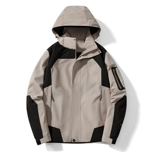 Giacca a vento <span class=keywords><strong>impermeabile</strong></span> da <span class=keywords><strong>uomo</strong></span> in morbido guscio per la primavera autunno sport all'aria aperta quattro stagioni con zipper da pesca - Product Image 2