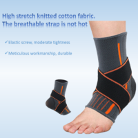 En gros Réglable Respirant Compression Élastique Sport Basketball Cheville Orthèse De Soutien Pour La Course À Pied Marche