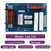 Gertsound PA215 Répartiteur de fréquence 2 voies 12-15 pouces 500W 8Ω Bleu foncé Cuivre Accessoires pour haut-parleurs