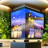 Layar Video LED Indoor Pitch Piksel Kecil P1.25/P2.5/P3.91 Panel Tampilan Ultra Tipis Sistem Presentasi Iklan Digital 1200cd