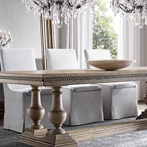 Phong Cách Mộc Mạc Nhiệm Vụ Nặng Nề Nhà Bàn Ăn Đặt Gỗ Hình Chữ Nhật Nhà Ăn Đồ Nội Thất Phòng 12 Chỗ Ngồi Bàn Ăn - Product Image 4