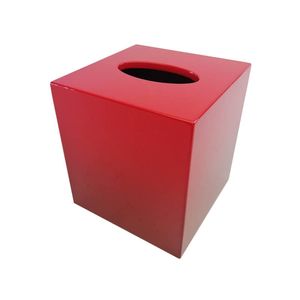Elegante caja de pañuelos de laca hecha a mano soporte de servilleta decorativa con acabado brillante para uso en el hogar y la Oficina - Product Image 1