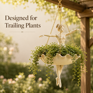 Tanzende Fee Wanddekoration Minimalistischer Ballett-Tänzer Hängender Blumentopf Künstlerischer Harztopf mit Sukkulenten-Display Geschenkbox - Product Image 5