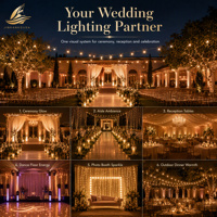 Lustre en cristal acrylique de qualité supérieure, 15 lumières, éclairage pour événements de mariage, décoration de plafond pour salle de banquet