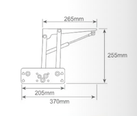 Table basse de vente chaude de nouveau Style avec mécanisme de levage unilatéral de tampon de capacité portante personnalisable de 20Kg