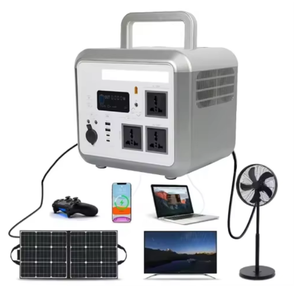 Station d'alimentation portable LiFePO4 avec panneaux solaires 1500W 1152Wh, batterie de secours domestique, 2000 cycles, onde sinusoïdale pure, onduleur ininterrompible - Product Image 3
