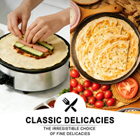 Crêpière Électrique Professionnelle Antiadhésive avec Thermostat Réglable OEM pour Restaurants, Hôtels et Services de Restauration