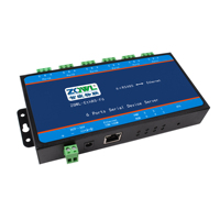 Server Seriale Ethernet RS485 Isolato a 6 Porte, Modulo Industriale ARM9 Linux, Supporto Modbus TCP/UDP, 9-36V DC, Configurazione Web