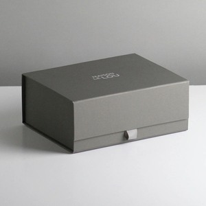 Cajas de Regalo de Cartón Rígido Gris de Lujo con Logotipo Personalizado para Cosméticos - Product Image 5