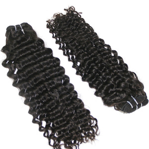 Remy brasileño de la onda profunda del pelo humano textura y extensión del pelo querido/onda profunda Remy teje - Product Image 2