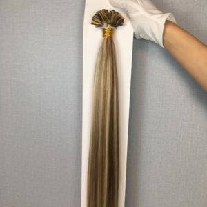 Extensiones de Cabello Humano 100% Remy con Queratina Italiana Pre-Adherida, Doble Trama, Punta en U, Venta al Por Mayor Dragonbeauty - Product Image 1