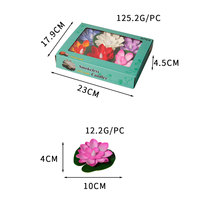 Lanterne flottante LED étanche en forme de lotus d'eau, lumière de bougie pour festival, marché nocturne, décoration aquatique, lampe flottante