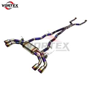 Escape Catback VORTEX Grado 5 Ti Valvetronic para BMW M5 G90 4.4T S63 V8 2024+ Puntas Quemadas Arcoíris Tubo en X - Product Image 4