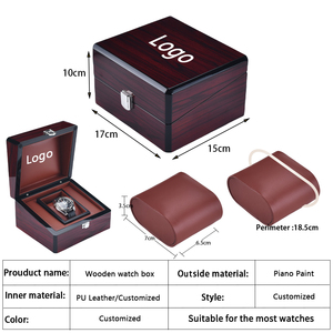 Hộp đựng đồng hồ gỗ cao cấp, thiết kế riêng, in logo, bán buôn Laihe, chất liệu MDF - Product Image 2