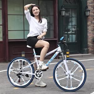 Bicicletta da Montagna all'Ingrosso con Telaio in Acciaio al Carbonio, Ruote da 24/26 Pollici, Ammortizzazione, Freno a Disco, Velocità Variabile, per Città - Product Image 4