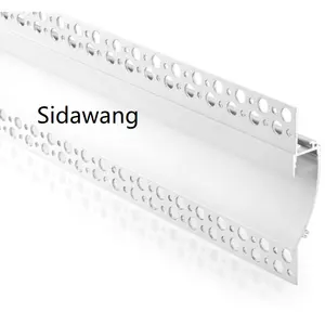 Profil en aluminium d'extrusion enfoncé par crique de LED pour le plafond de plâtre de gypse