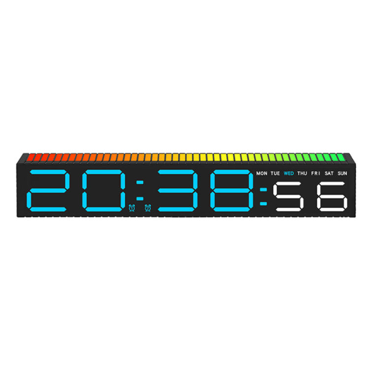 Carcasa negra, luz azul BZ-7347