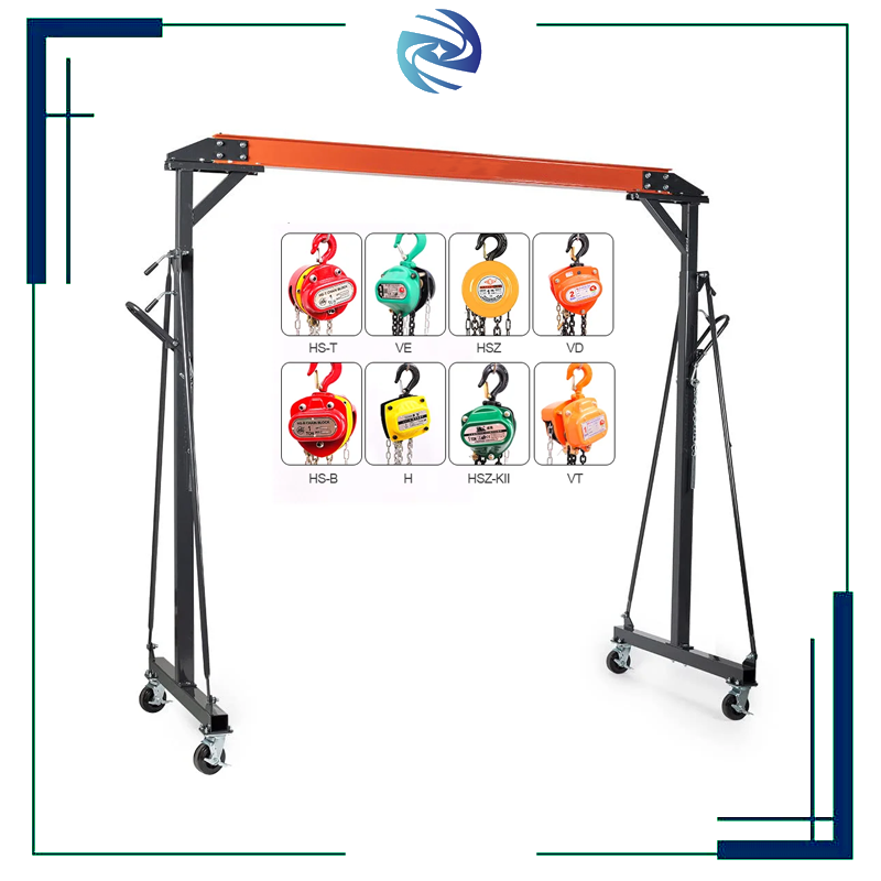 DW 3T Adjustable Gantry Crane Hoist