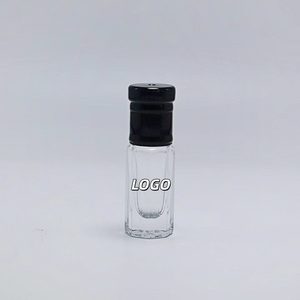 Sunshine Wholesale 3ml 6ml 12ml Transparent Slender Octagonal Glass Cosmetic <b>Perfume</b> Essential Oil Roller Bottle - Product Image 1
