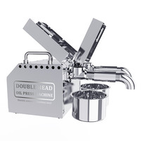 LT-B02 vente en gros Mini Double tête presse à froid vis presse à huile Machine cacahuète soja sésame ricin graines de raisin presse à huile