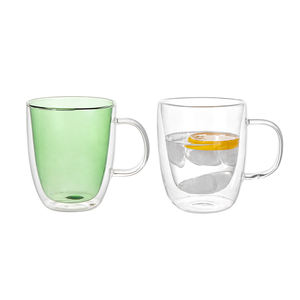 JINGHUANG vetro Custom Logo 200ml tazza resistente al calore freddo doppia parete di vetro <span class=keywords><strong>Espresso</strong></span> tazza di <span class=keywords><strong>caffè</strong></span> con manico - Product Image 5